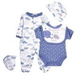 5 Piece Blue Outfit Set for Reborn Dolls