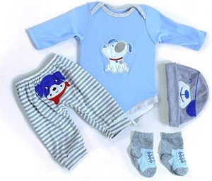 Puppy Pattern Clothes Set for 17-22 Inch Dolls