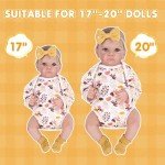 Floral Outfit Set for 20-Inch Reborn Dolls