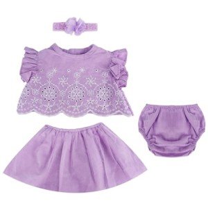 Purple Dress Set for 18-20 Inch Reborn Dolls