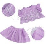 Purple Dress Set for 18-20 Inch Reborn Dolls