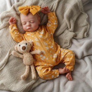 Lifelike 20-Inch Reborn Baby Girl Doll Set
