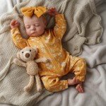 20-Inch Lifelike Reborn Baby Girl Doll Set