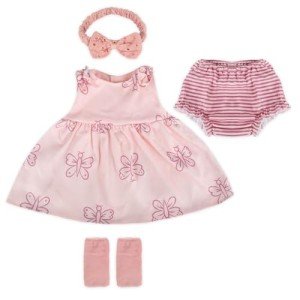 4Pcs Pink Butterfly Clothes for Reborn Dolls