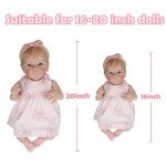 4Pcs Pink Butterfly Clothes for Reborn Dolls