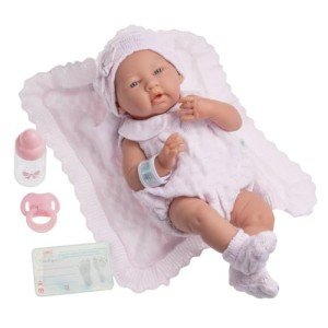 15" Realistic Baby Doll with Accessories - Pink Outfit
