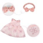 4Pcs Pink Butterfly Clothes for Reborn Dolls