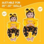 Reborn Doll Clothes for 20-24 Inch Dolls