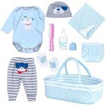 9-Piece Blue Dog Outfit Set for Reborn Dolls