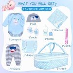 9-Piece Blue Dog Outfit Set for Reborn Dolls