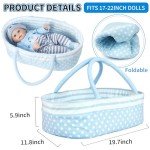 9-Piece Blue Dog Outfit Set for Reborn Dolls