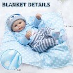 9-Piece Blue Dog Outfit Set for Reborn Dolls