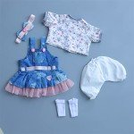 Denim Skirt Outfit Set for Reborn Dolls 17-22