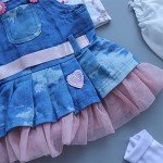 Denim Skirt Outfit Set for Reborn Dolls 17-22