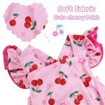 Cherry Pattern Doll Clothes with Headband for 17-22 Inch Dolls