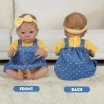 4Pcs Reborn Doll Clothes with Accessories Set