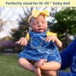 4Pcs Reborn Doll Clothes with Accessories Set