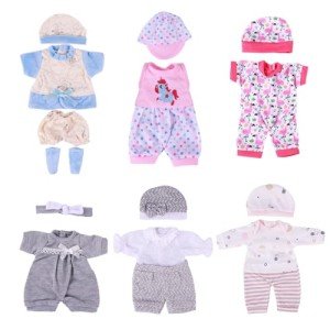 6 Sets of Clothes for 10-15 Inch Reborn Dolls