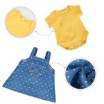 4Pcs Reborn Doll Clothes with Accessories Set