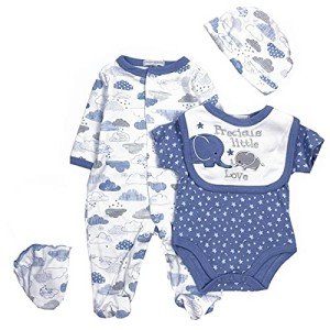 Adorable 5-Piece Elephant Outfit for Baby Boy Dolls