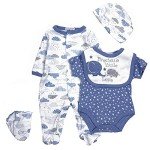 Elephant Print Outfit Set for Reborn Baby Boys