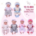 6 Sets of Clothes for 10-15 Inch Reborn Dolls