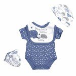 Elephant Print Outfit Set for Reborn Baby Boys