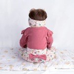 22-Inch Reborn Doll Floral Outfit Set - 4 Pieces