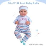 4-Piece Zebra Print Outfit for Reborn Dolls