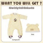 Cute Monkey Pattern Outfit for Reborn Dolls
