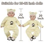 Cute Monkey Pattern Outfit for Reborn Dolls