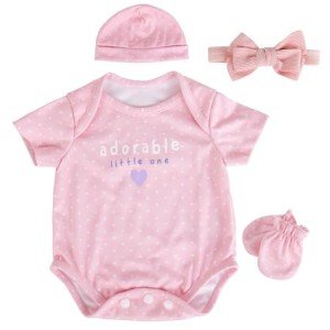 Pink Outfit Set for 17-20 Inch Reborn Dolls