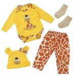 Giraffe Outfit Set for 20-Inch Reborn Dolls