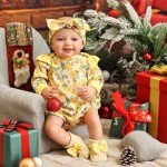 Floral Baby Doll Outfit Set for 17-22 Inch Dolls