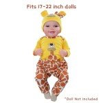 Giraffe Outfit Set for 20-Inch Reborn Dolls