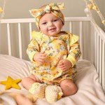 Floral Baby Doll Outfit Set for 17-22 Inch Dolls