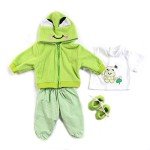 Green Frog Outfit for 20-22" Reborn Boy Doll