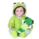 Green Frog Outfit for 20-22" Reborn Boy Doll