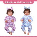 Reborn Baby Doll Clothing Set - 5 Outfits