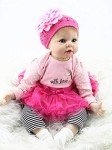 22-Inch Reborn Baby Girl Doll Clothing Set