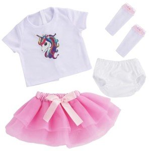 Unicorn Reborn Baby Doll Clothes Set - 4 Pcs