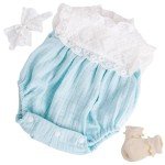 Aori 20-Inch Reborn Doll Blue Outfit Set