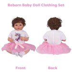 Unicorn Reborn Baby Doll Clothes Set - 4 Pcs