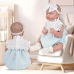 Aori 20-Inch Reborn Doll Blue Outfit Set