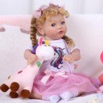 Unicorn Reborn Baby Doll Clothes Set - 4 Pcs