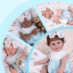 Aori 20-Inch Reborn Doll Blue Outfit Set