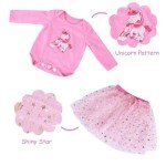 4-Piece Gold Star Outfit Set for Reborn Dolls