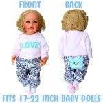 Cute Bear 'Love' Pattern Clothing Set for Reborn Dolls