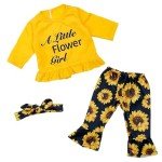 Sunflower Outfit Set for 17-22 Inch Reborn Dolls