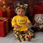 Sunflower Outfit Set for 17-22 Inch Reborn Dolls